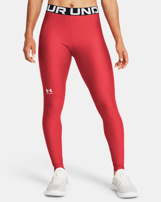 Women's HeatGear® Leggings, Red, pdpMainDesktop image number 0